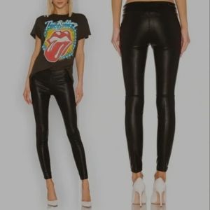 Blank NYC Revolve Black Vegan‎ Leather Pull On Leggings Size 26